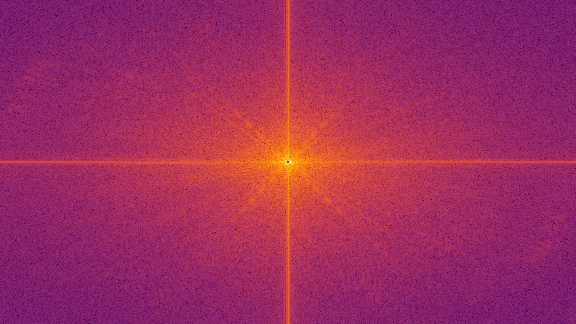 Real 2D Fast Fourier Transform Magnitude Spectrum